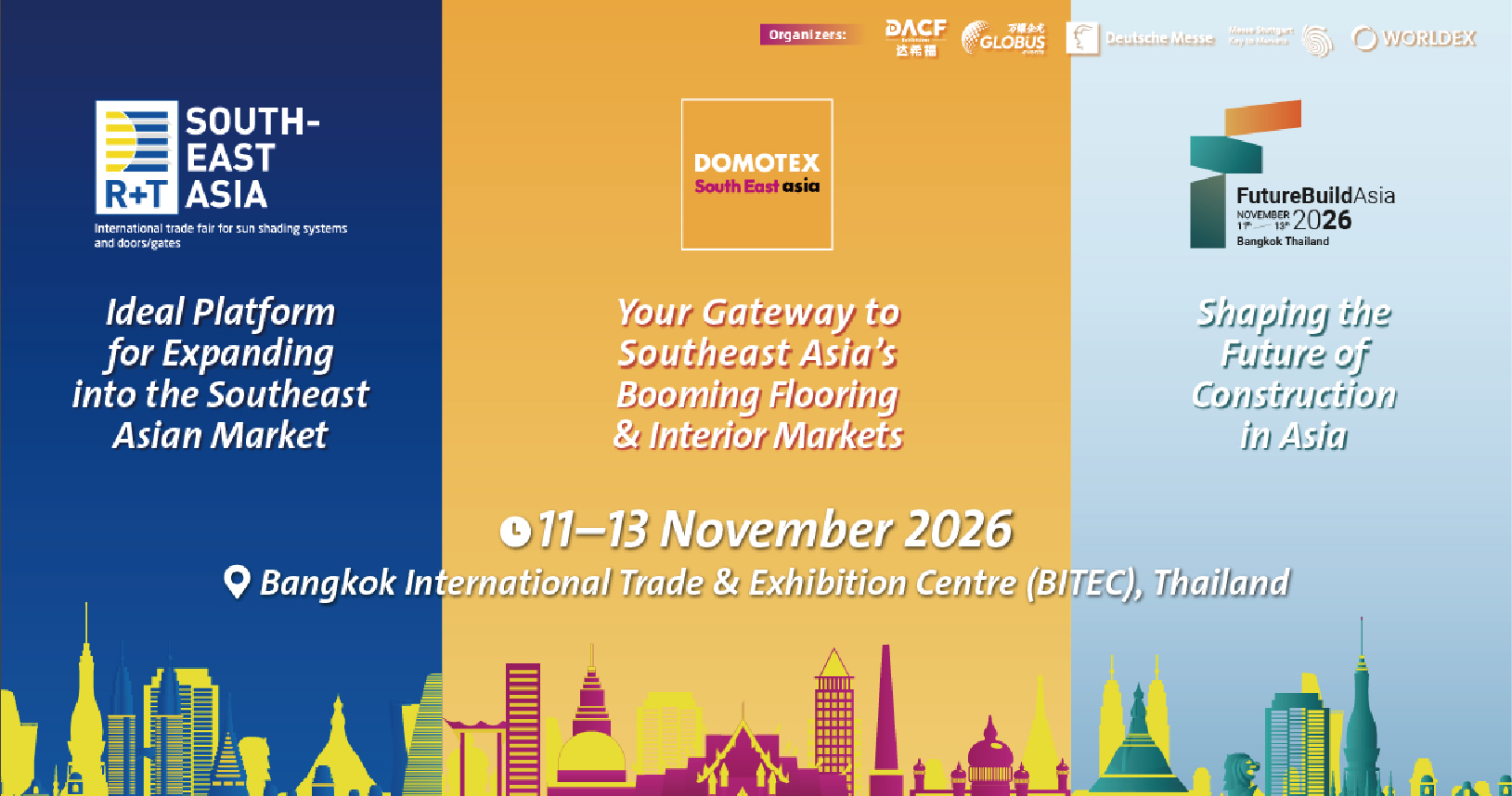 GLOBUS Events Partners with Messe Stuttgart and Deutsche Messe to Launch New Platform for Building and Interior Finishing Industries in Southeast Asia